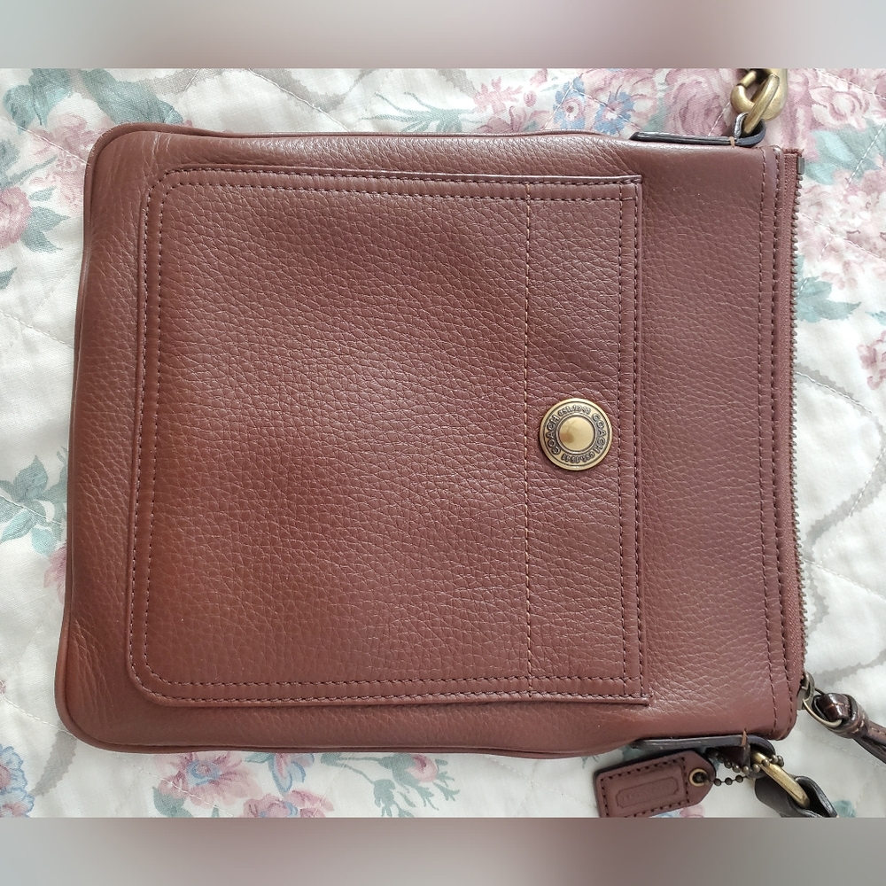 Coach Women's Soft Leather Pebble Crossbody Brown Bag FREE SHIPPING